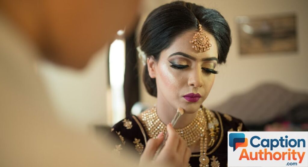 Bridal Makeup Artist Captions
