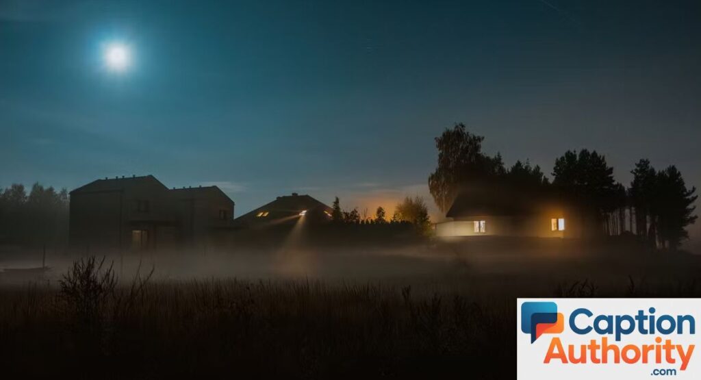 Foggy Night Captions