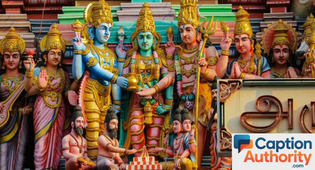 Hindu Temple Captions