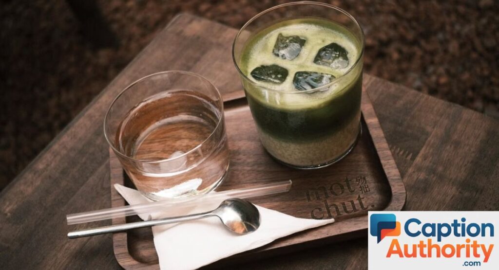 Iced Matcha Captions