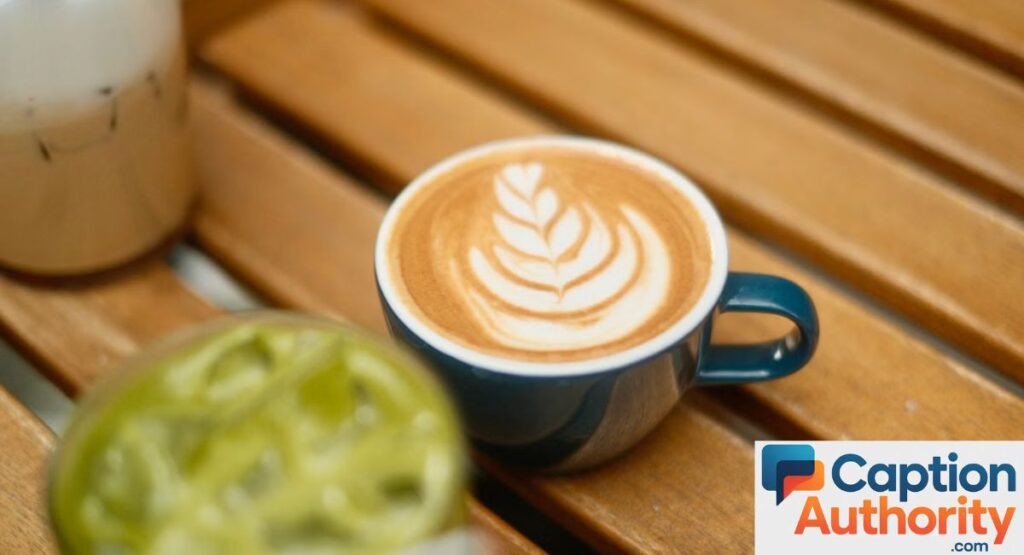 matcha café captions