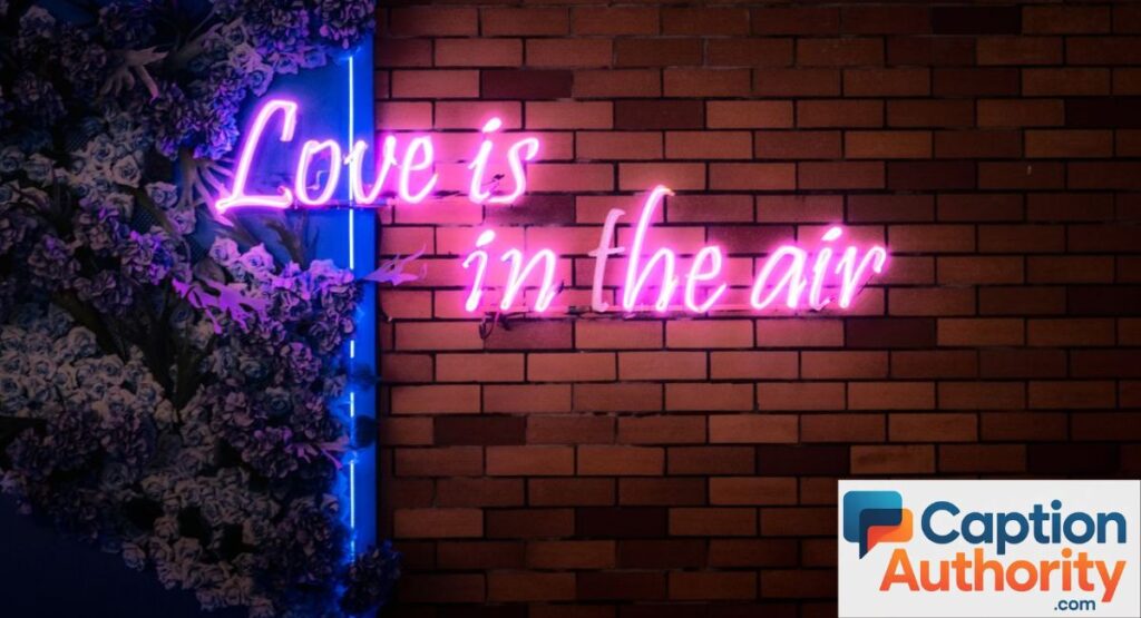 Romantic aesthetic captions
