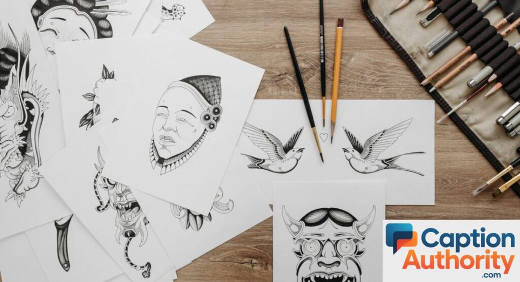 Short Drawing Captions for Instagram 