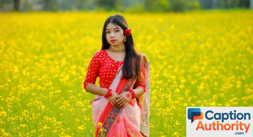 Cute Saree Captions for Instagram