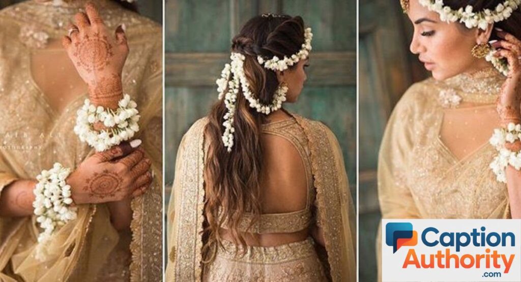 Elegant Gajra Captions for Instagram
