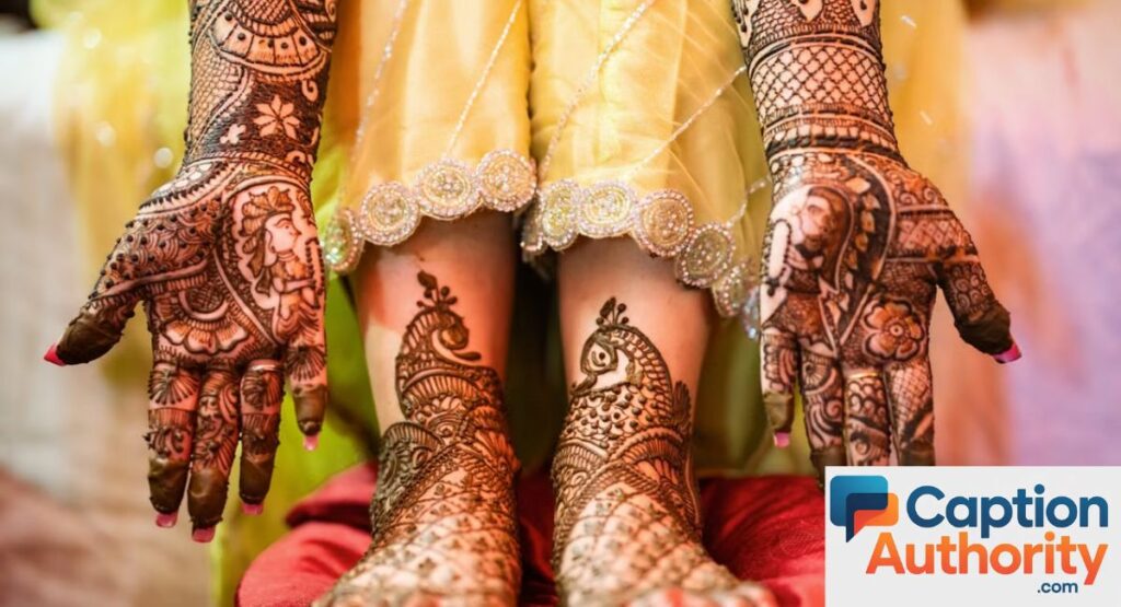 Mehndi Function Captions for Instagram
