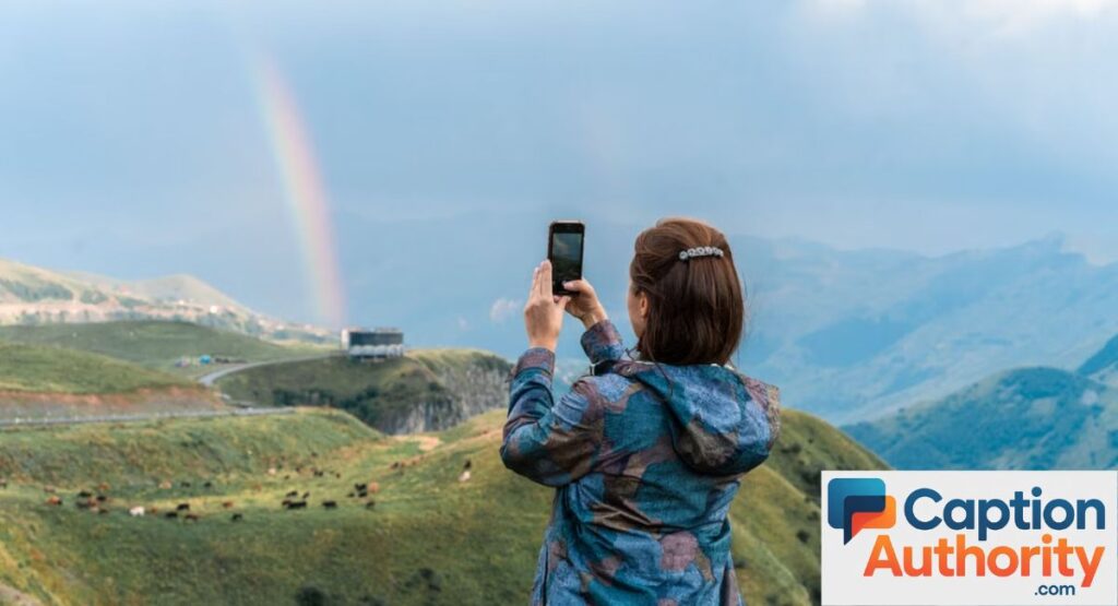Rainbow Selfie Captions