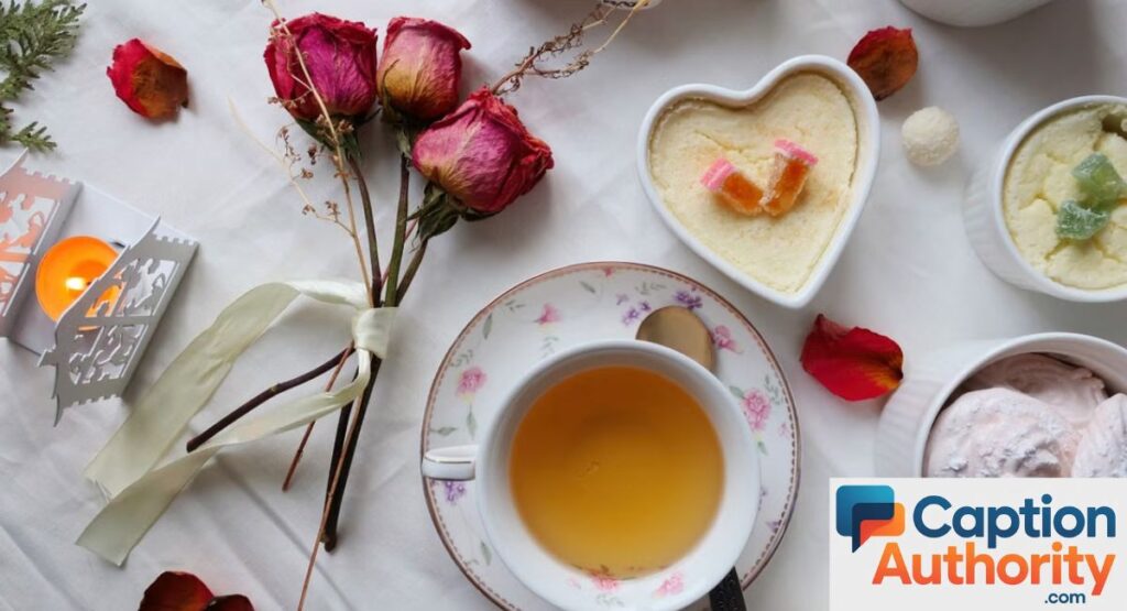 Romantic Afternoon Tea Captions for Instagram
