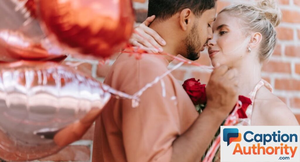 Romantic  Blushing Caption That Melt Hearts