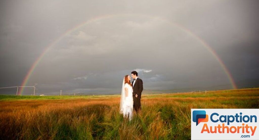 Romantic Rainbow Captions for Couples
