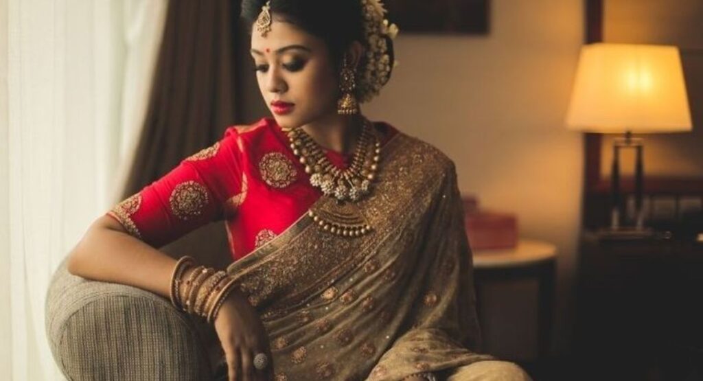 Romantic Saree Captions