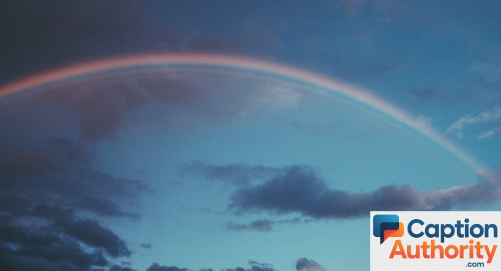 Short Rainbow Captions for Instagram
