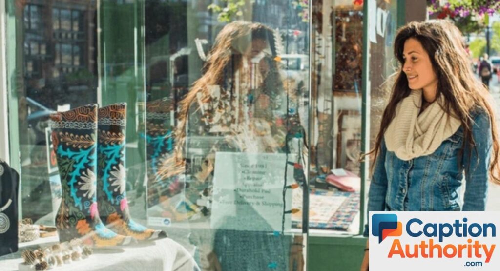 Window Shopping Captions
