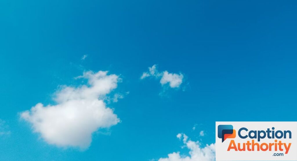 Blue Sky Captions for Instagram