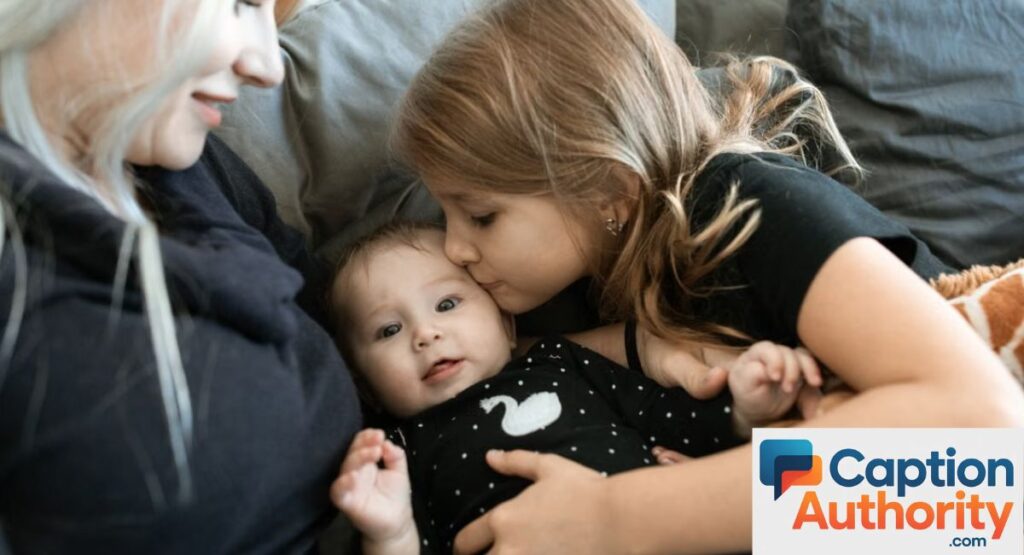 Family & Siblings Trio Captions