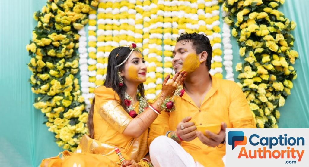 Haldi Captions for Couples