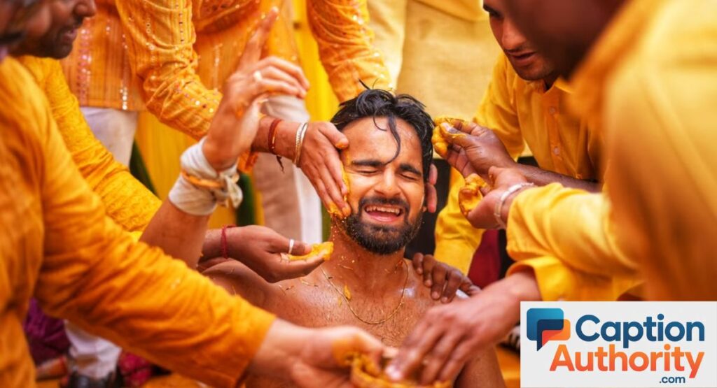 Haldi Captions for Groom