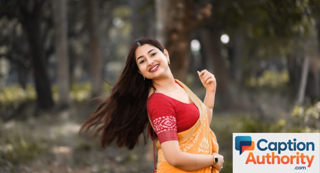 Kannada Captions for Instagram for Girls in Saree