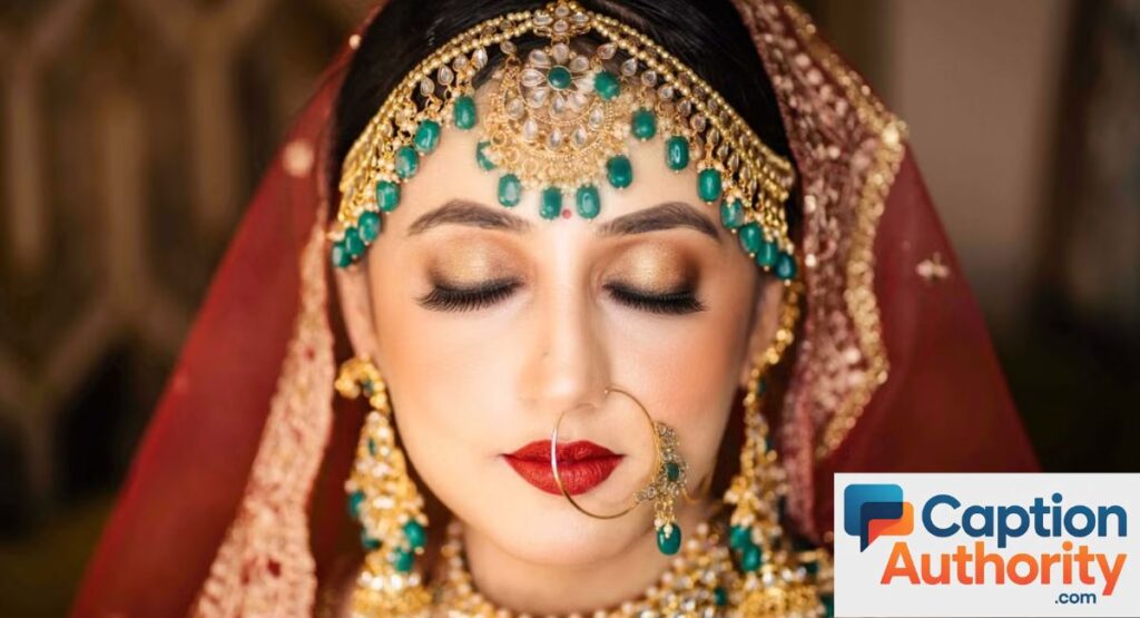Rajasthani Bridal & Wedding Poshak Captions