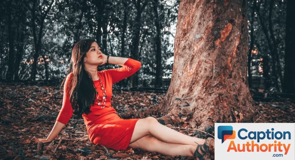 Red Captions for Girls