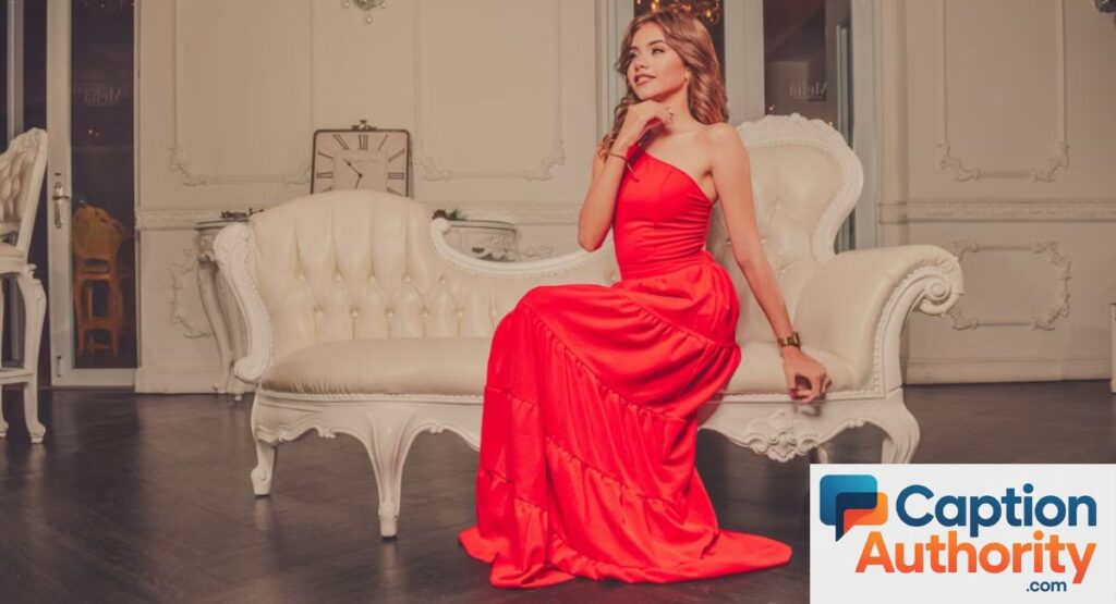 Red Dress Captions for Instagram