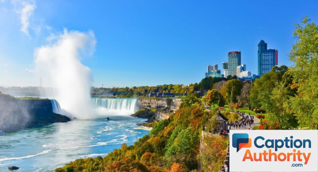 Romantic Niagara Falls Captions