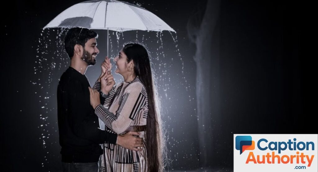 Romantic Rain Captions for Instagram