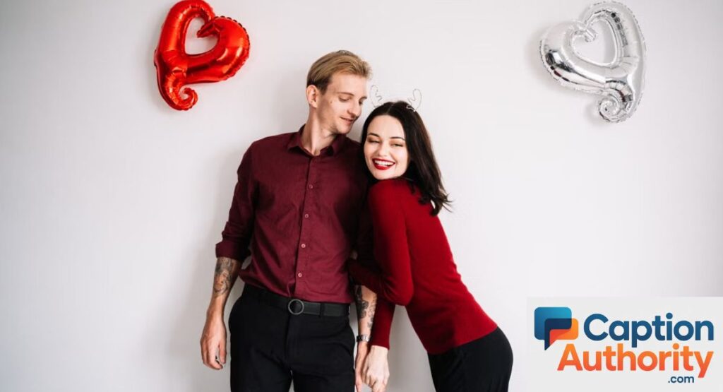 Romantic Red Captions for Couples