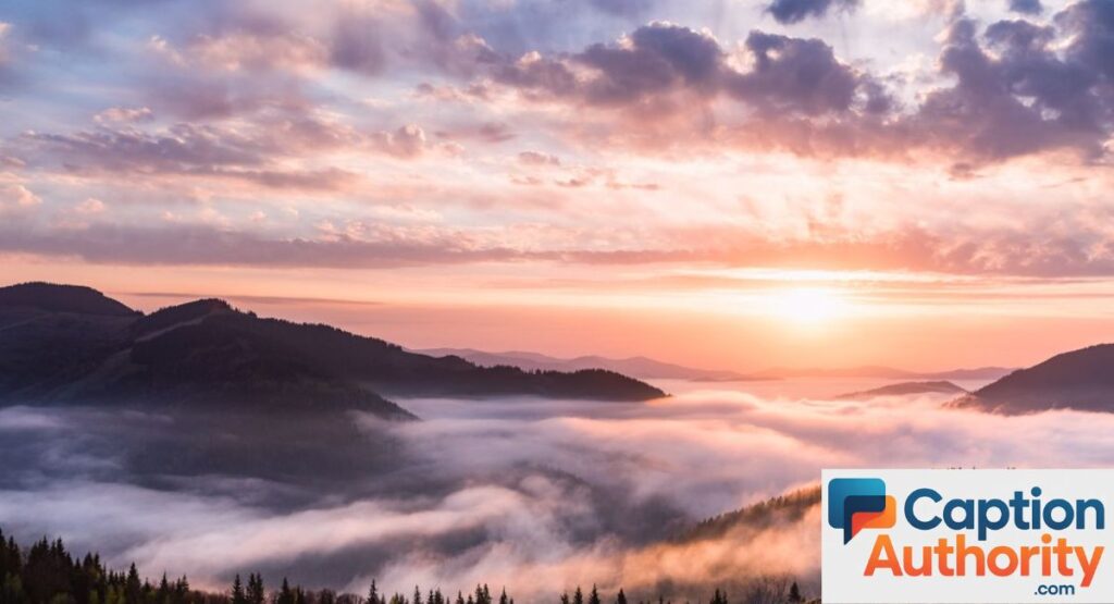 Sunrise Clouds Captions