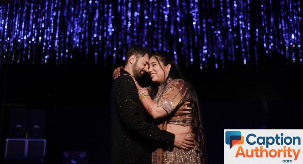 Romantic Sangeet Captions for Couples