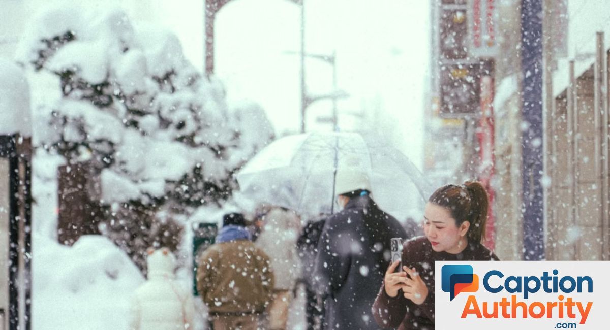 Snow Storm Captions for Instagram