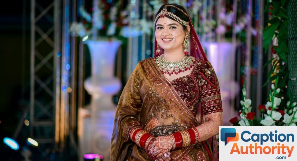 Wedding Lehenga Captions